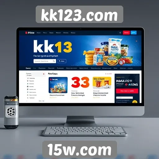 Interface de usuário do kk123.com é intuitiva e moderna